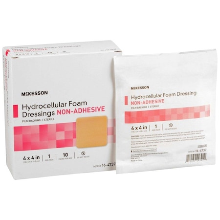 Mckesson Nonadhesive without Border Foam Dressing, 4 x 4 Inch, 100PK 16-4737